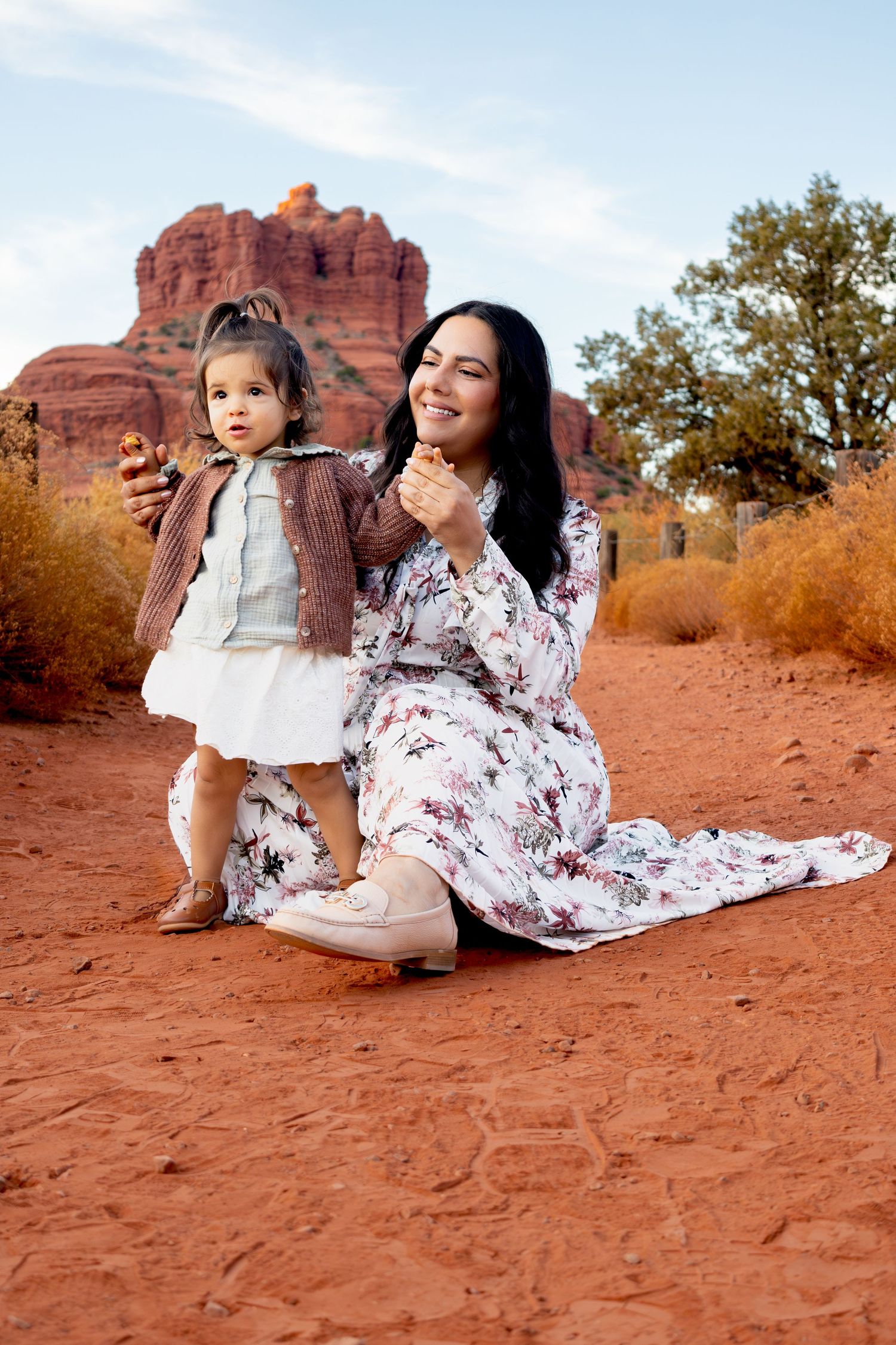 Mother and Daughter Session in Sedonas Red Rocks