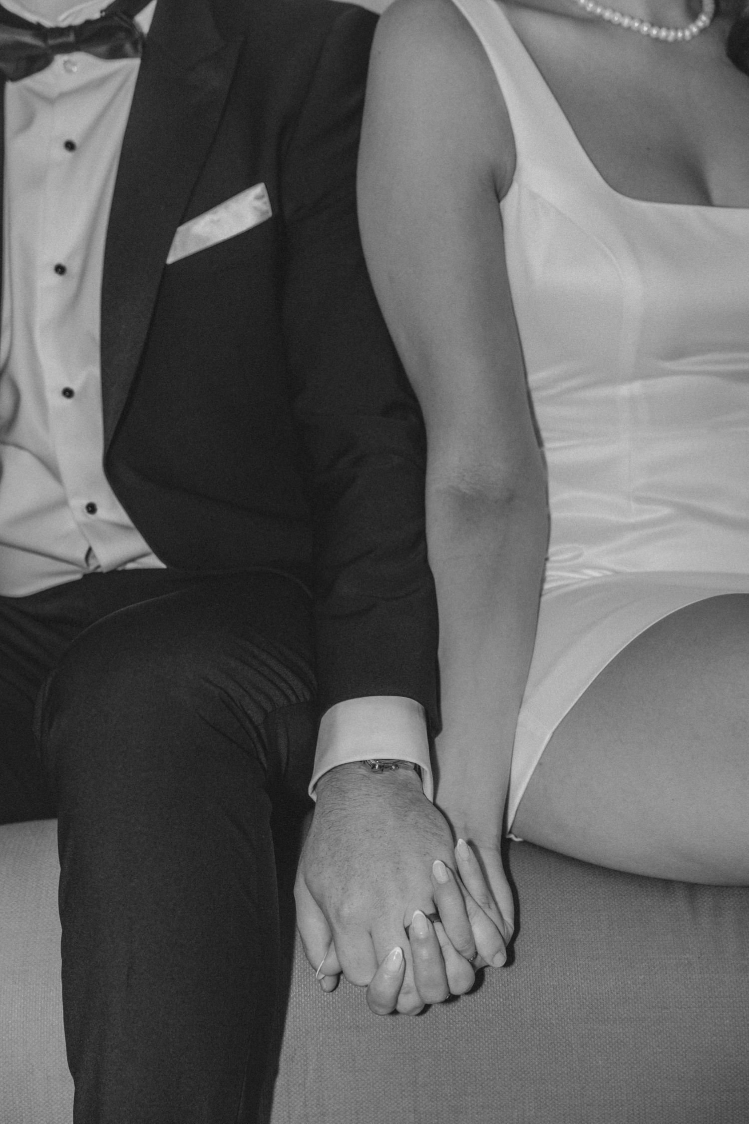 Editorial details on couple's NYC elopement day