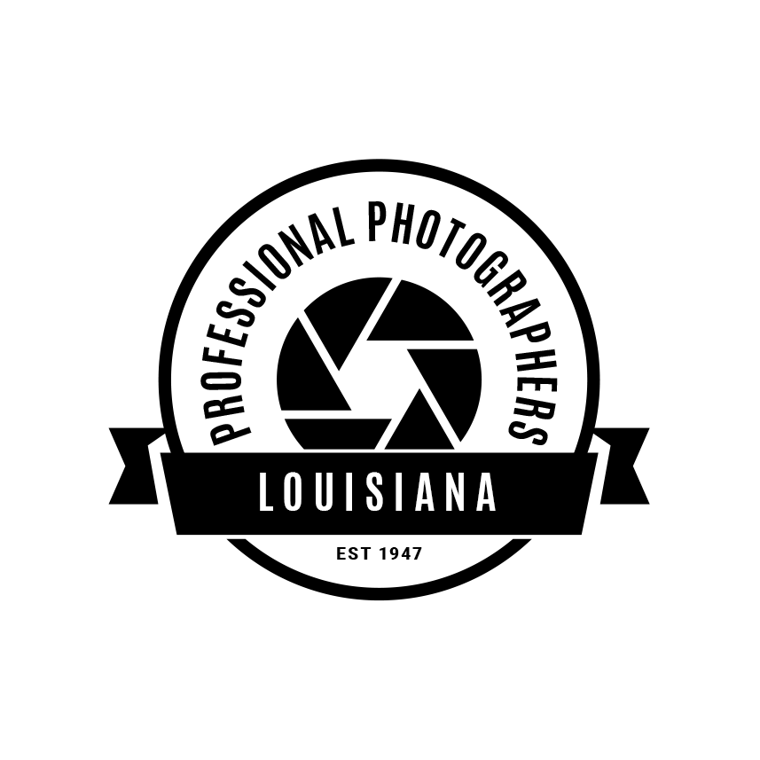 Logo for Professional Photographers of Louisiana. Sheena is a member.