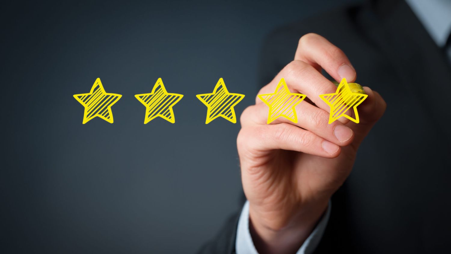giving a 5-star rating