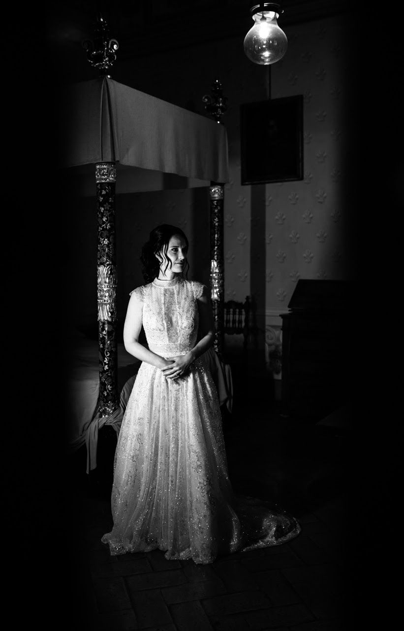 foto matrimonio sposa pronta al castello di oliveto
