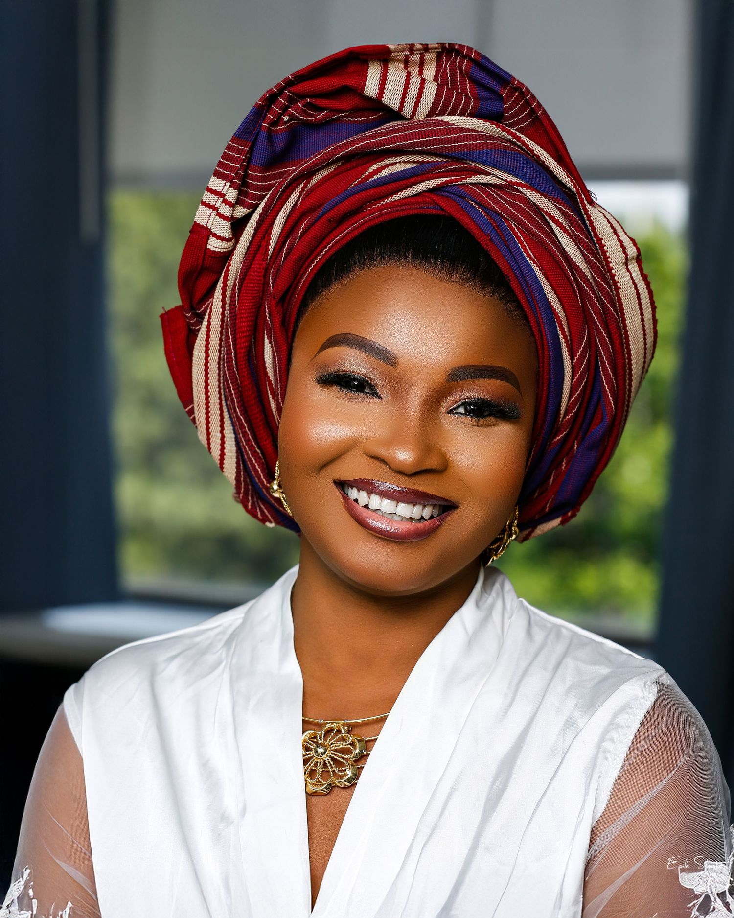 Traditional bridal portrait