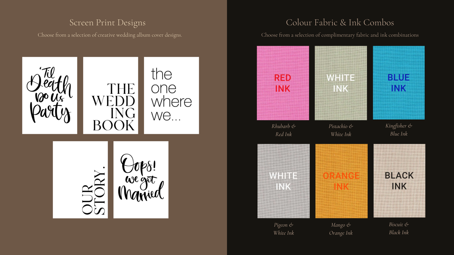 Minimalist typography design mockup showing font styles and a coordinating color palette with pink, gray, blue, and orange swatches.