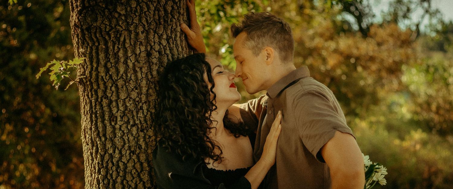 cinematic Engagement photographer in Claremont, California