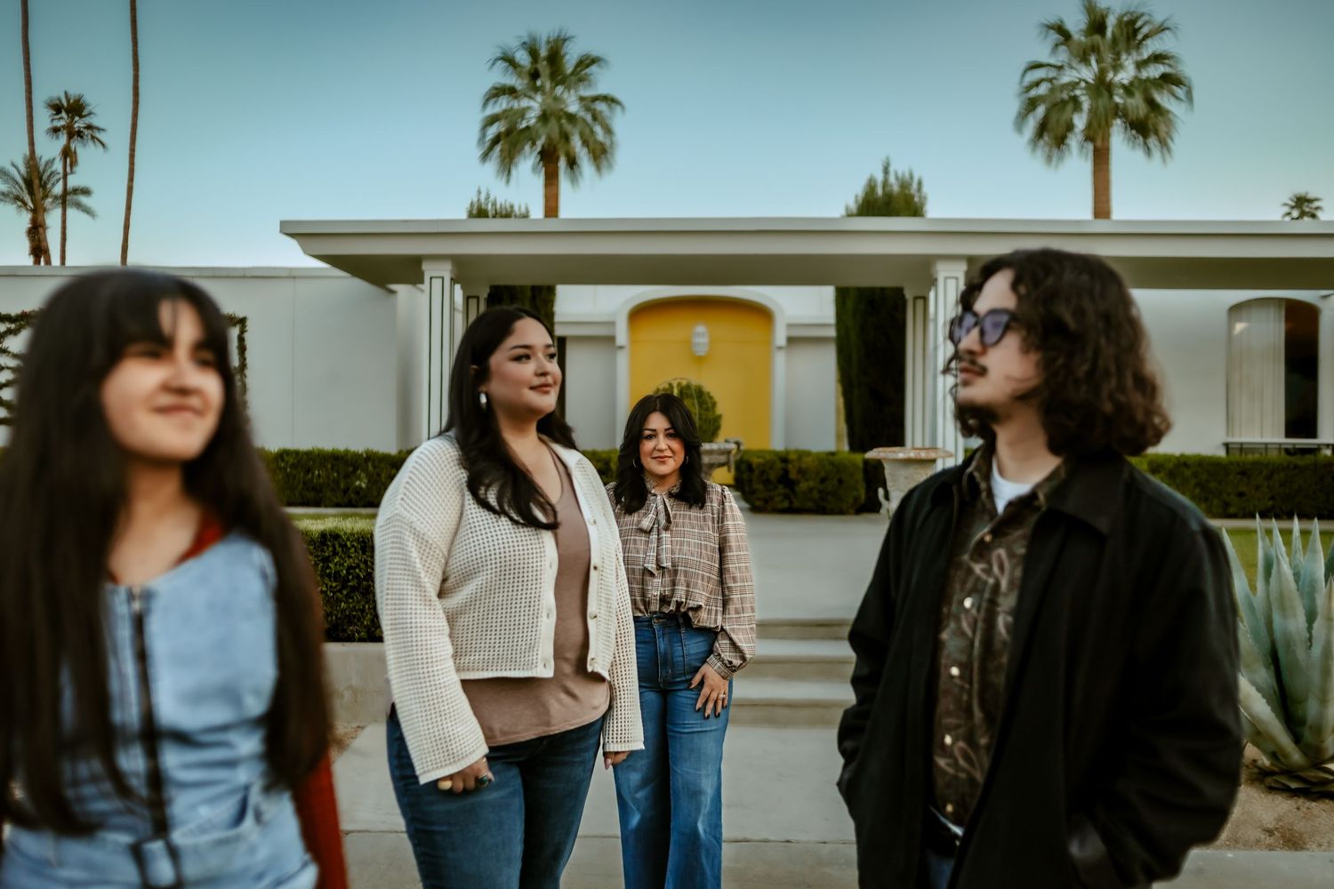 Cinematic Editorial family photography in Palm Springs California.