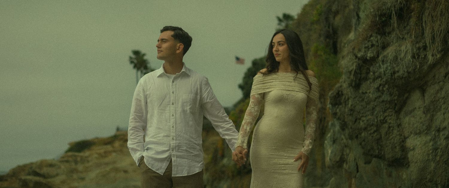 Elopement photography in Laguna Beach, California.