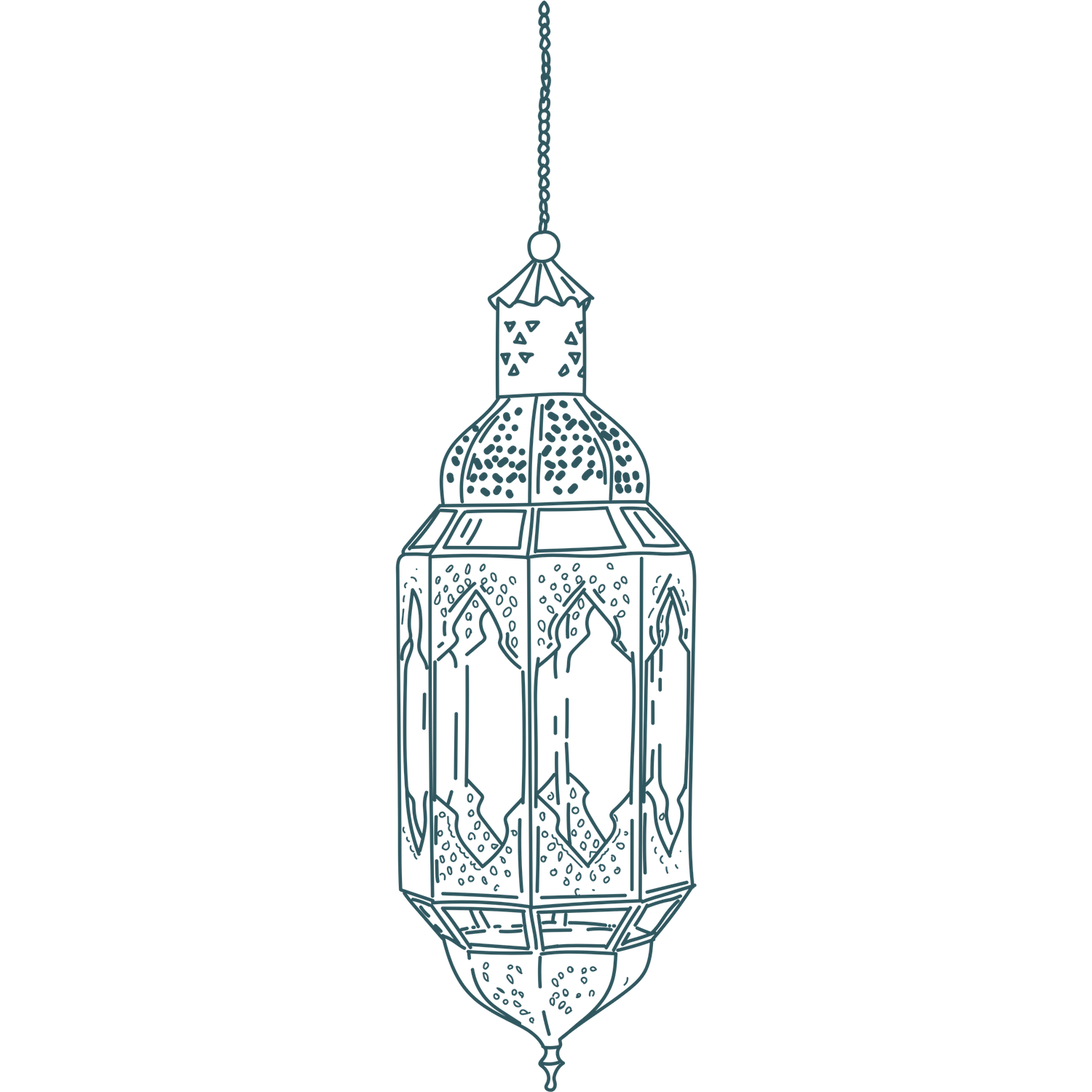 Glowing vintage lantern design with ornate patterns and geometric details hanging from a chain that emphasizes my style of photography
