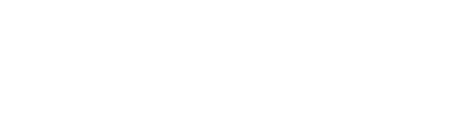 White text logo reading