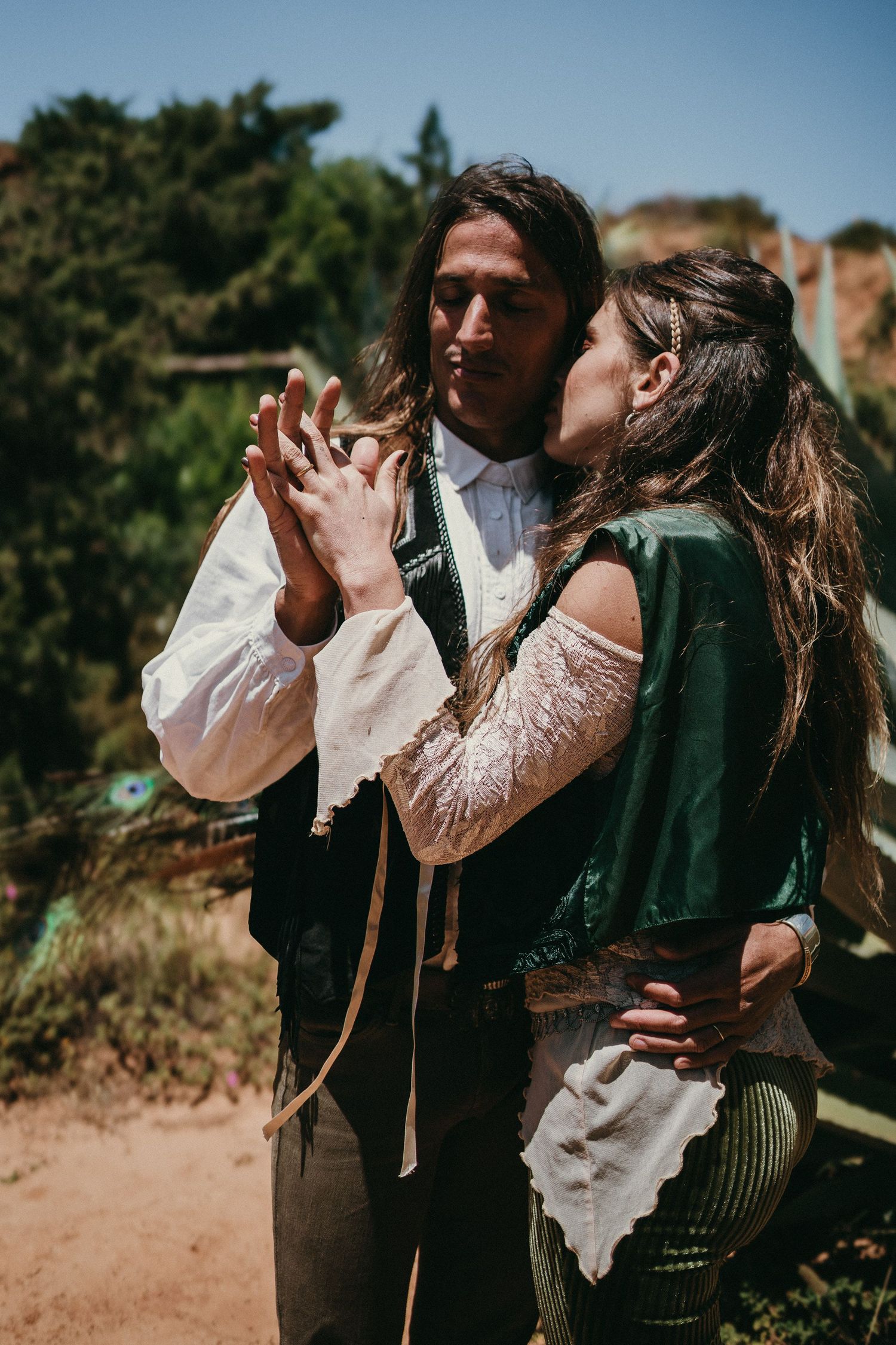 Wandersoul Stories Elopements and Destination Weddings Portugal - Wedding desert - couple dancing