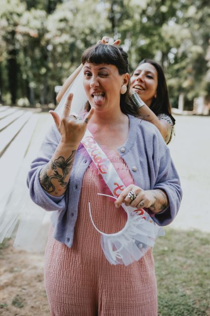 Wandersoul Stories Bachelorette Party Photos - bride with veil