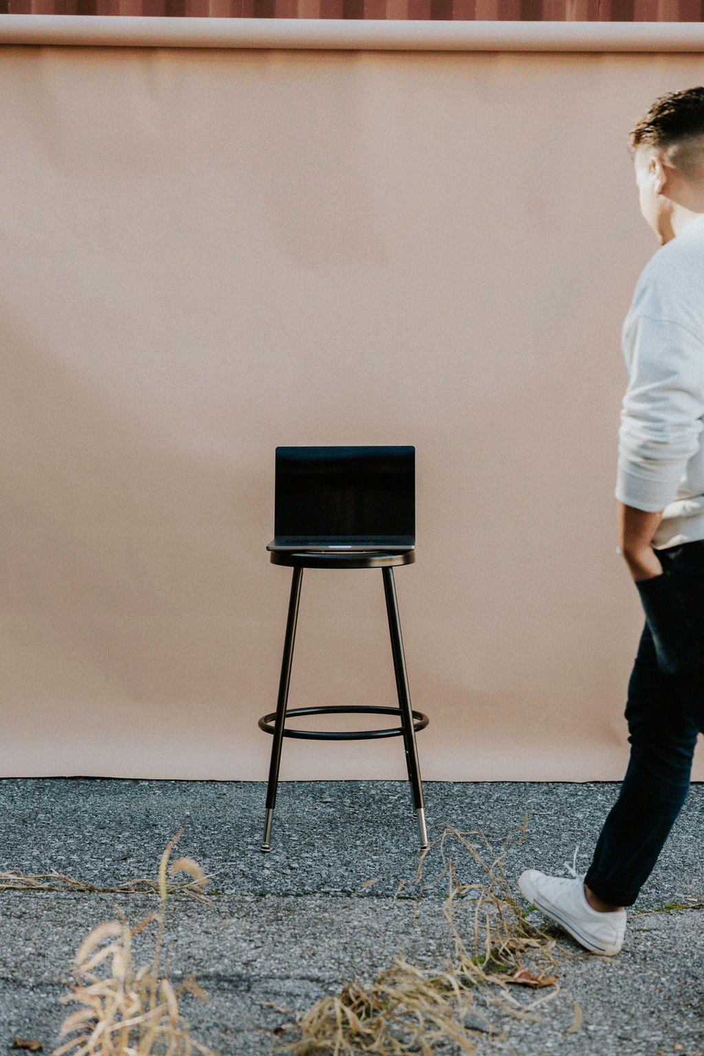 Branding Gif of Pete Rodriguez of Design Company and The Brand Dept., Shot by Dylan Spangler