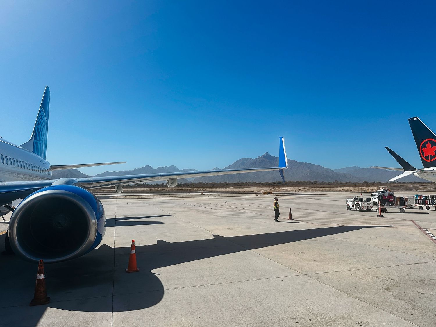 Denver photographer project 365 - Mexican mountains and air planes at air port in Cabos San Lucas.