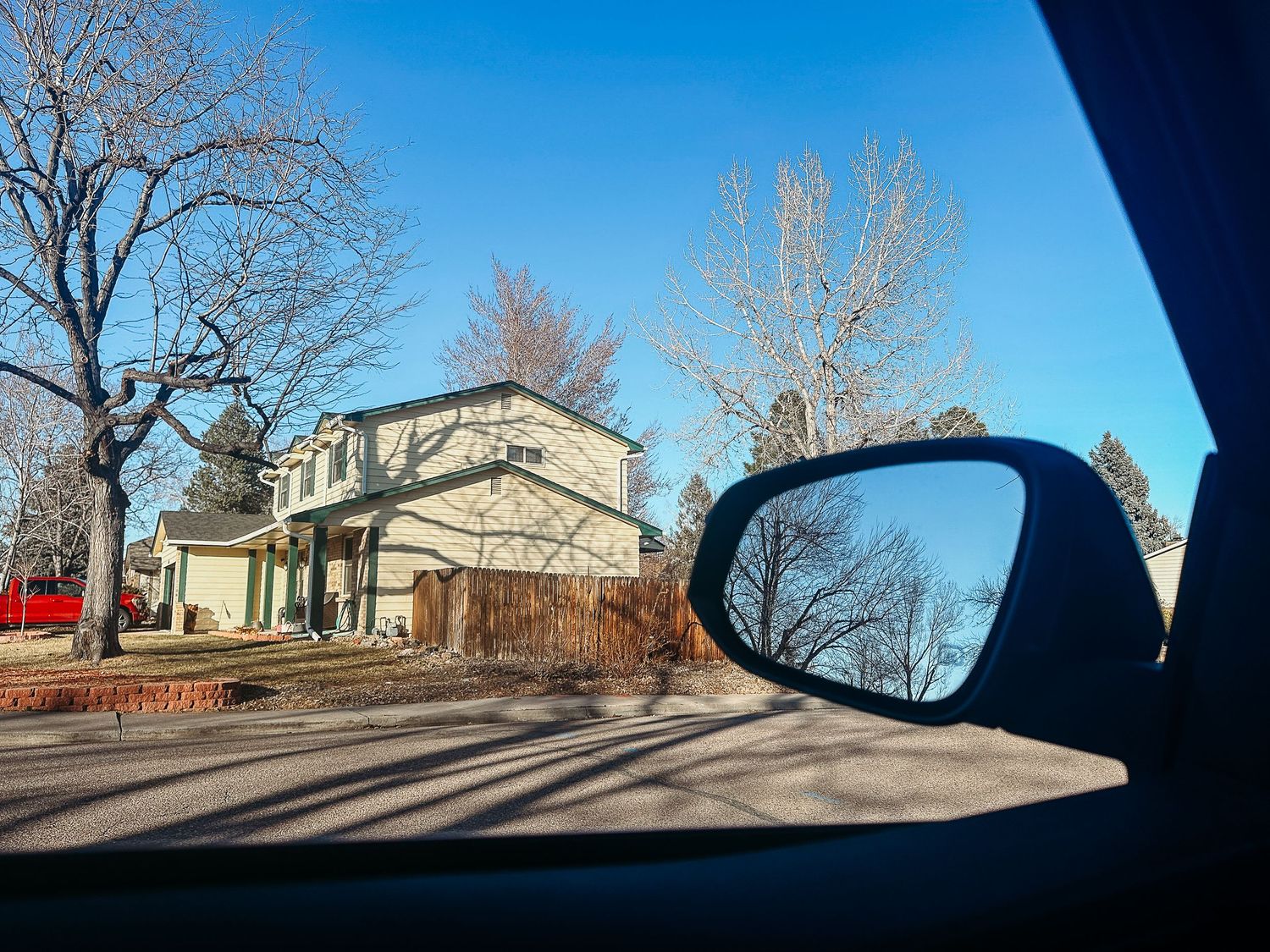 Denver photographer project 365 - home and rear view mirror.