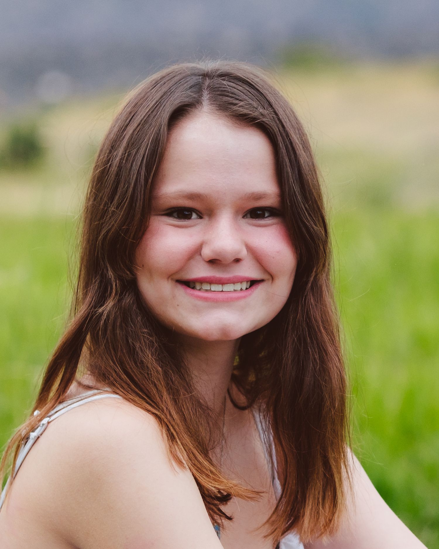 Headshot of teen girl in celebration of Bar Mitzvah.