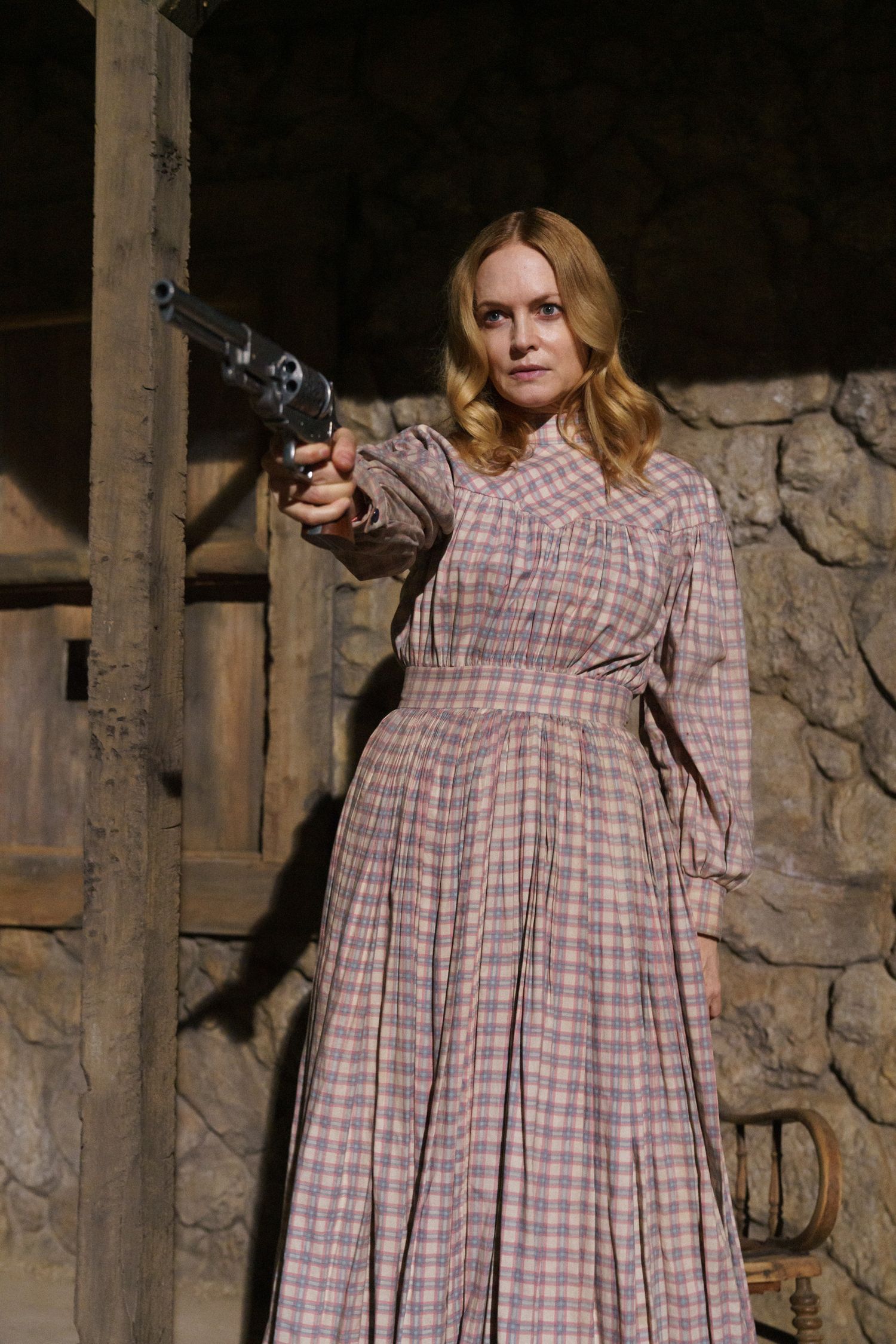 Actress Heather Graham shot on movie set of Place of Bones, by Movie Stills Photographer Lindy Lin