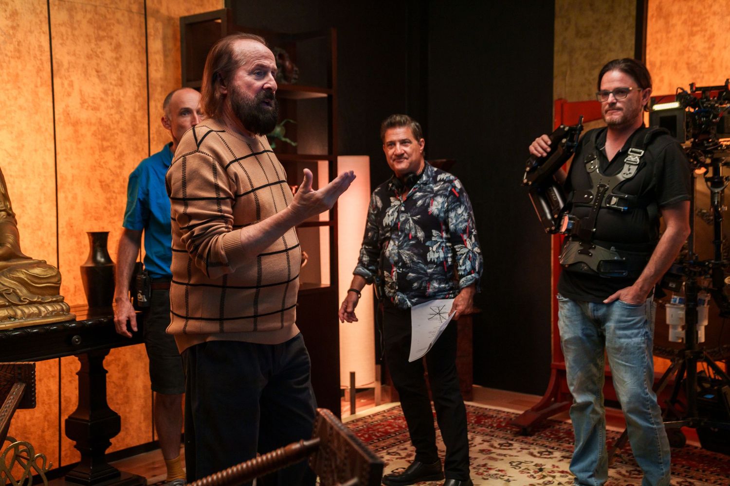 BTS shot of Actor Peter Stormare, photographed by Stills Photographer Lindy Lin on the set of the Off the Grid movie