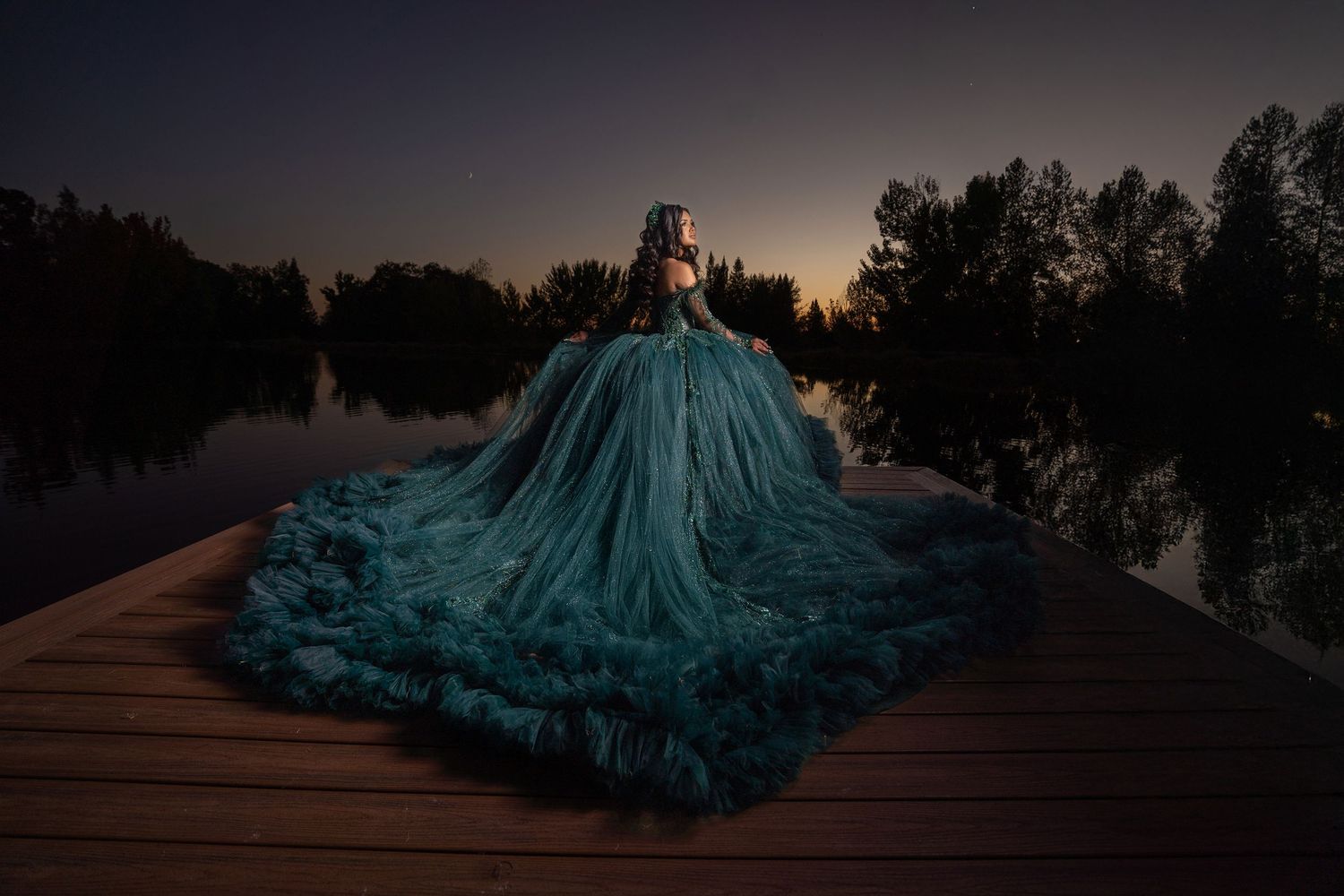 Editorial quince pre-shoot, luxury portraits in Sacramento, quinceañera photography by The Padillas.