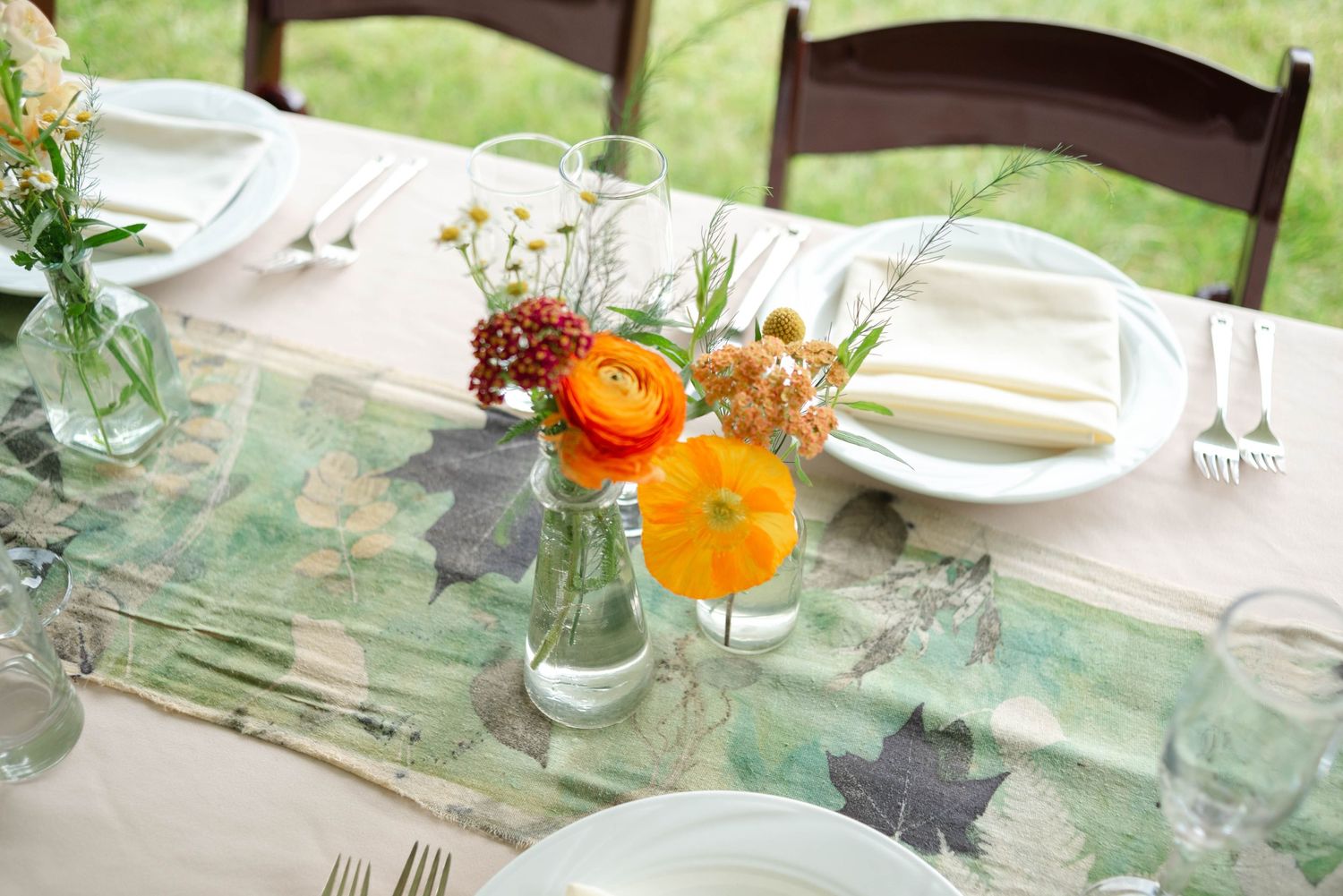 Floral tablescape