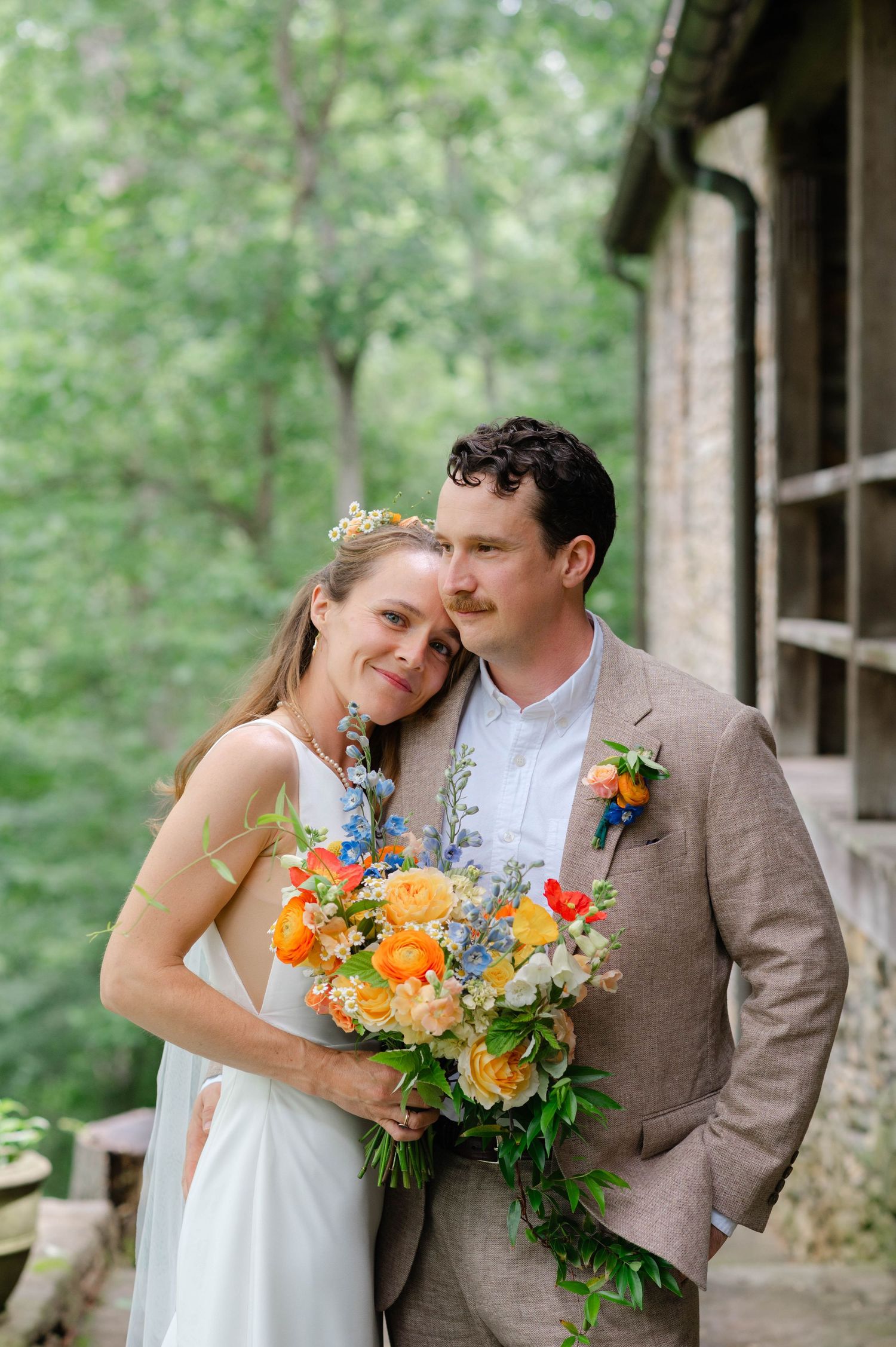 the bride and groom couples portraits