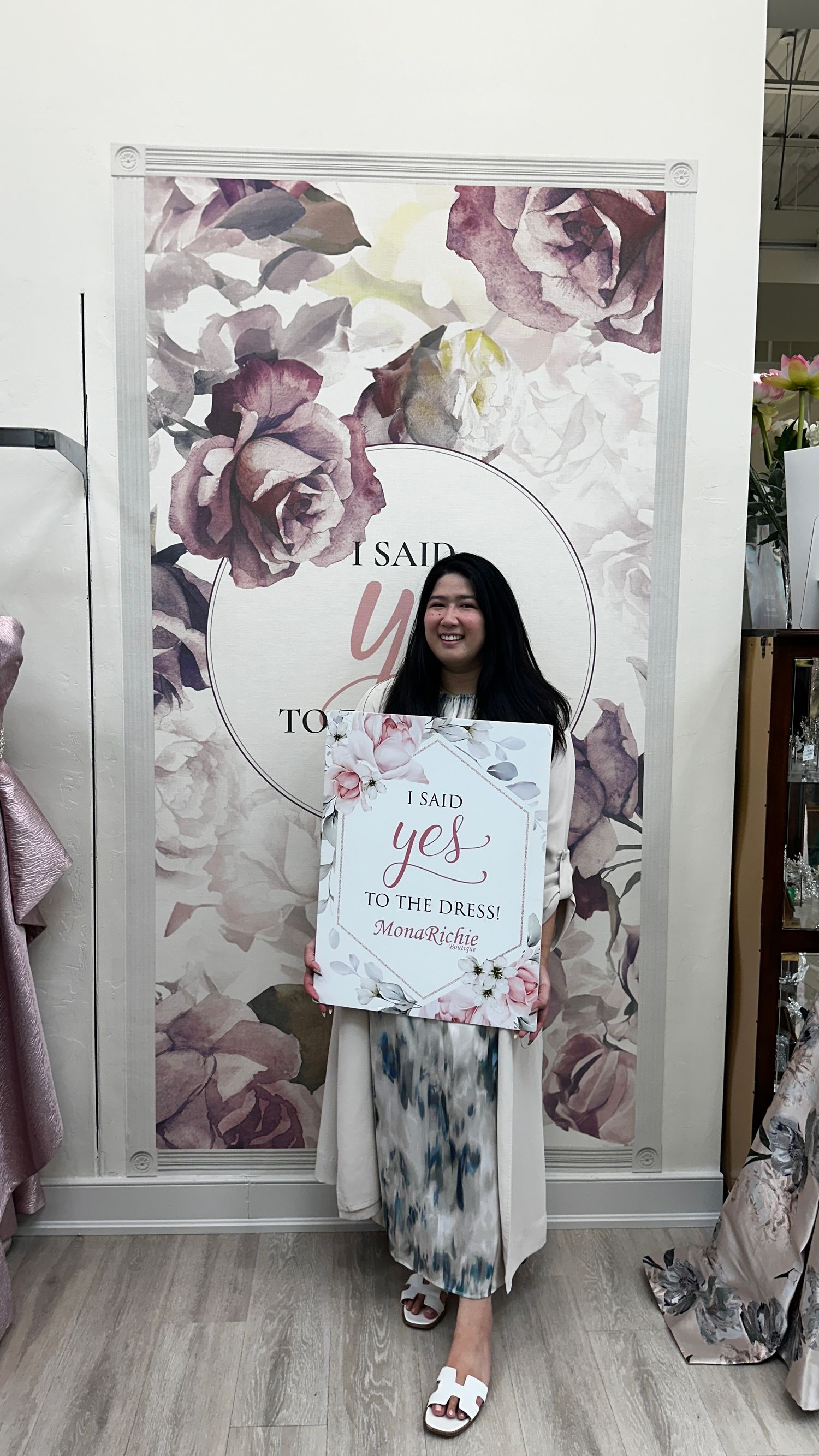 Floral backdrop with