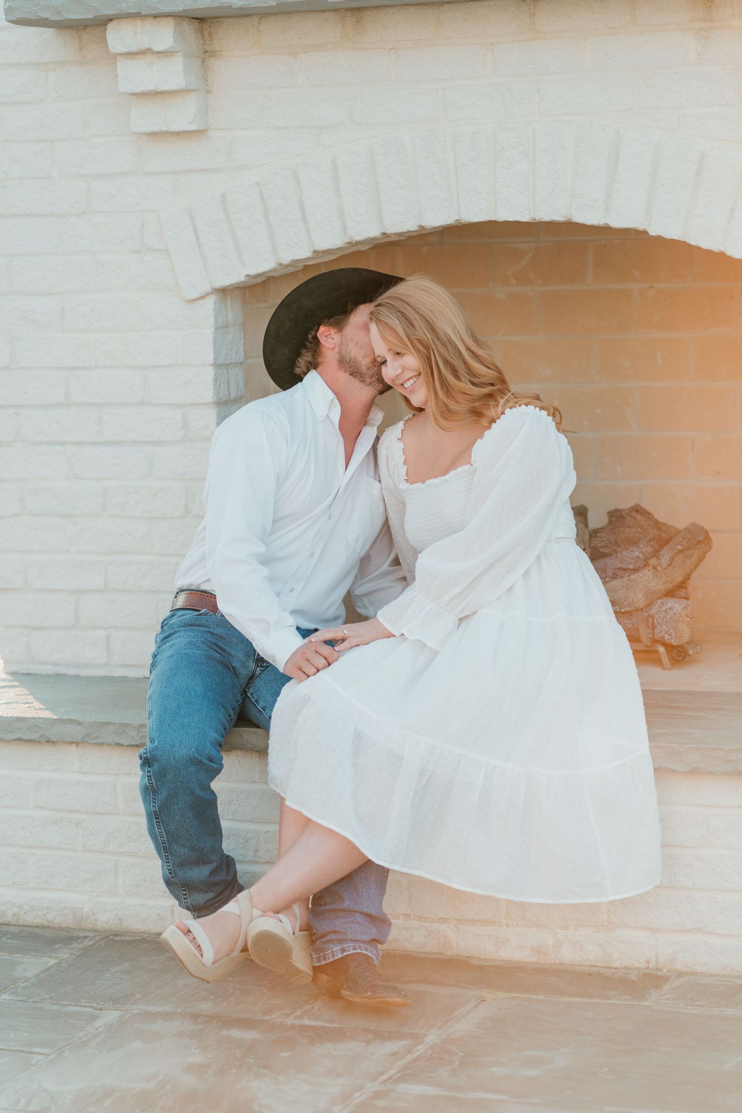 Couple at Daniels Ridge in Sanford NC for engagement session near Fayetteville NC