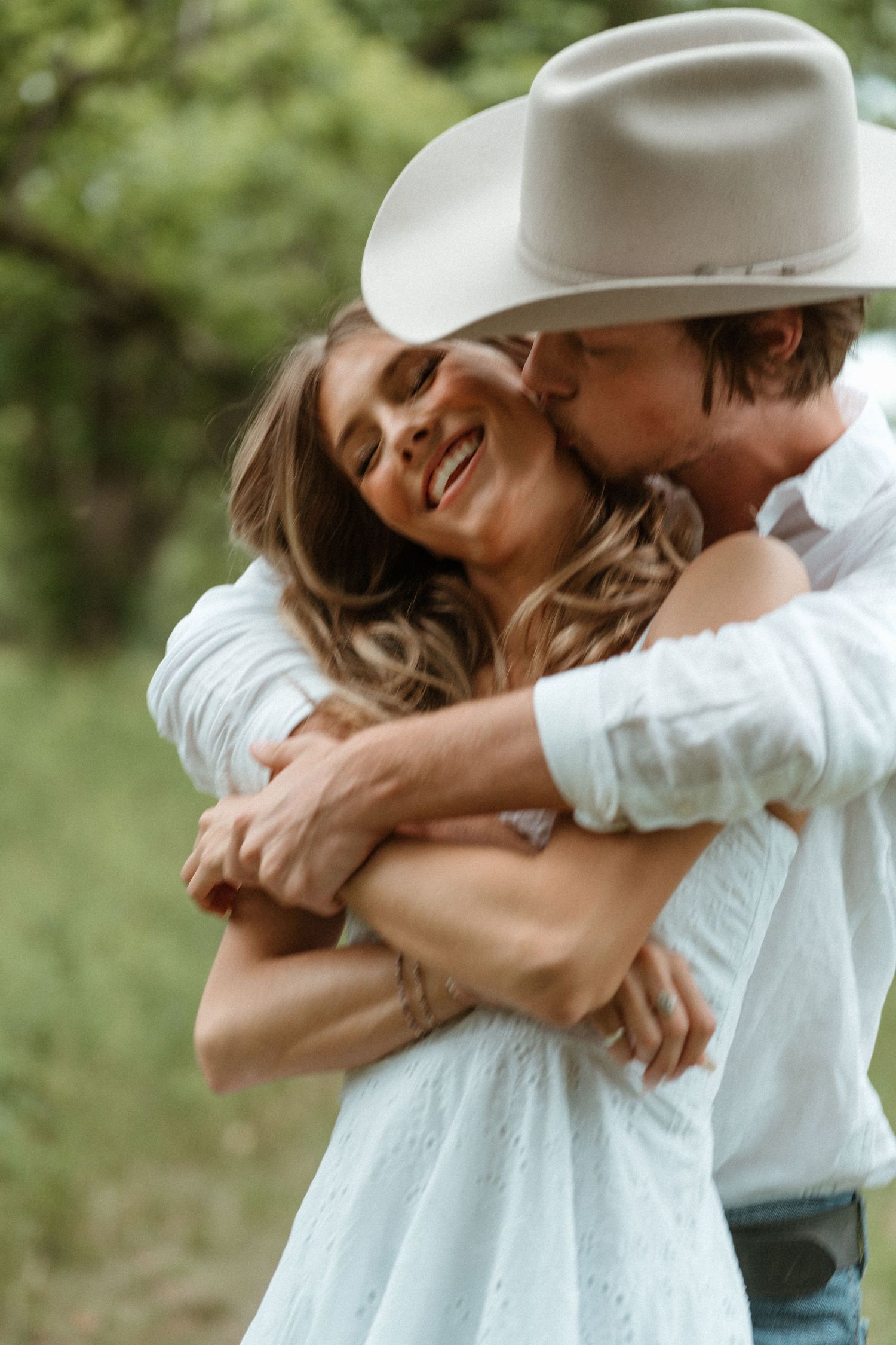 Couple at Raeford Tree Line for engagement session near Fayetteville NC