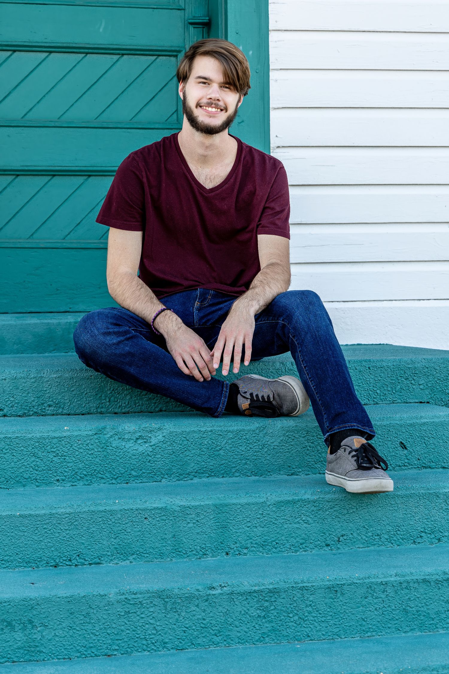 Senior Boy Portrait at Fort Pickens, FL near Pensacola, Photography by Rachel