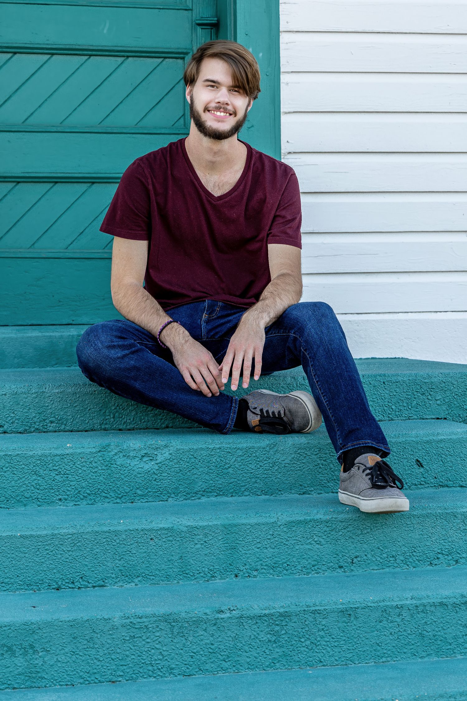 Classic Senior Boy Portrait at Fort Pickens, FL near Pensacola, Photography by Rachel