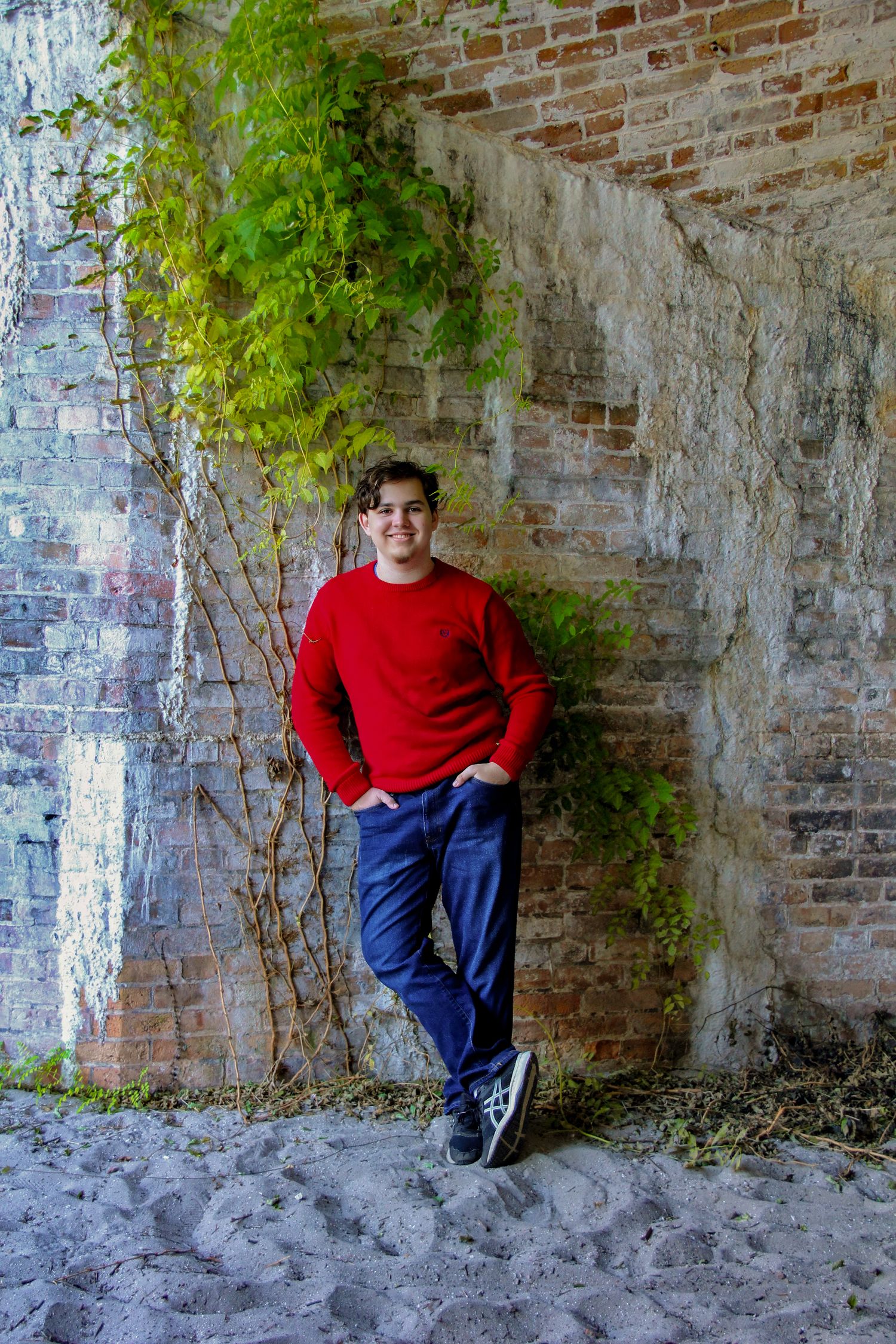 Senior Boy Portrait at Fort Pickens, FL near Pensacola, Photography by Rachel