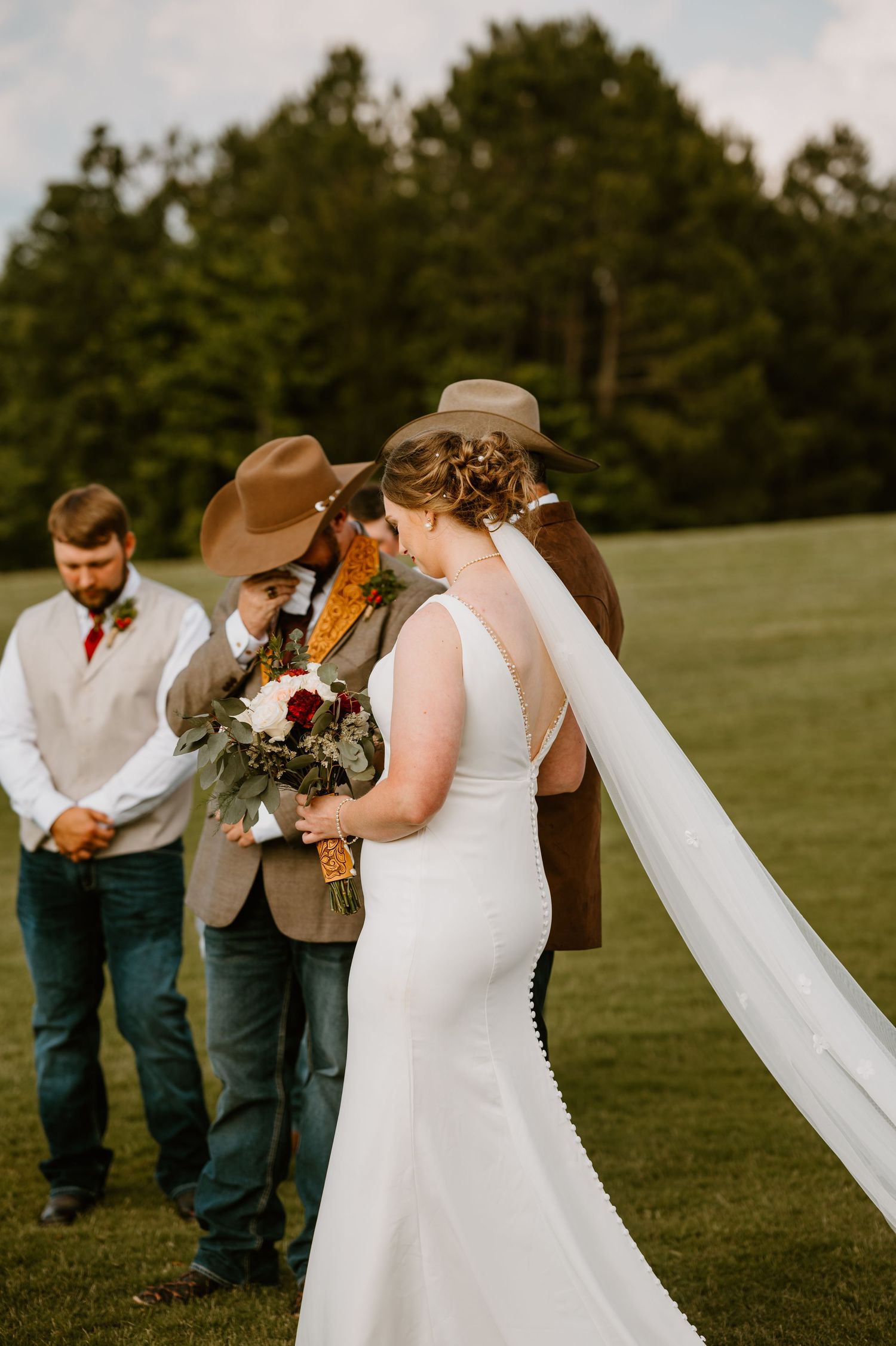 Intimate Wedding Ceremony at the Barn at Greers Ferry Wedding Venue Near a Lake in Arkansas