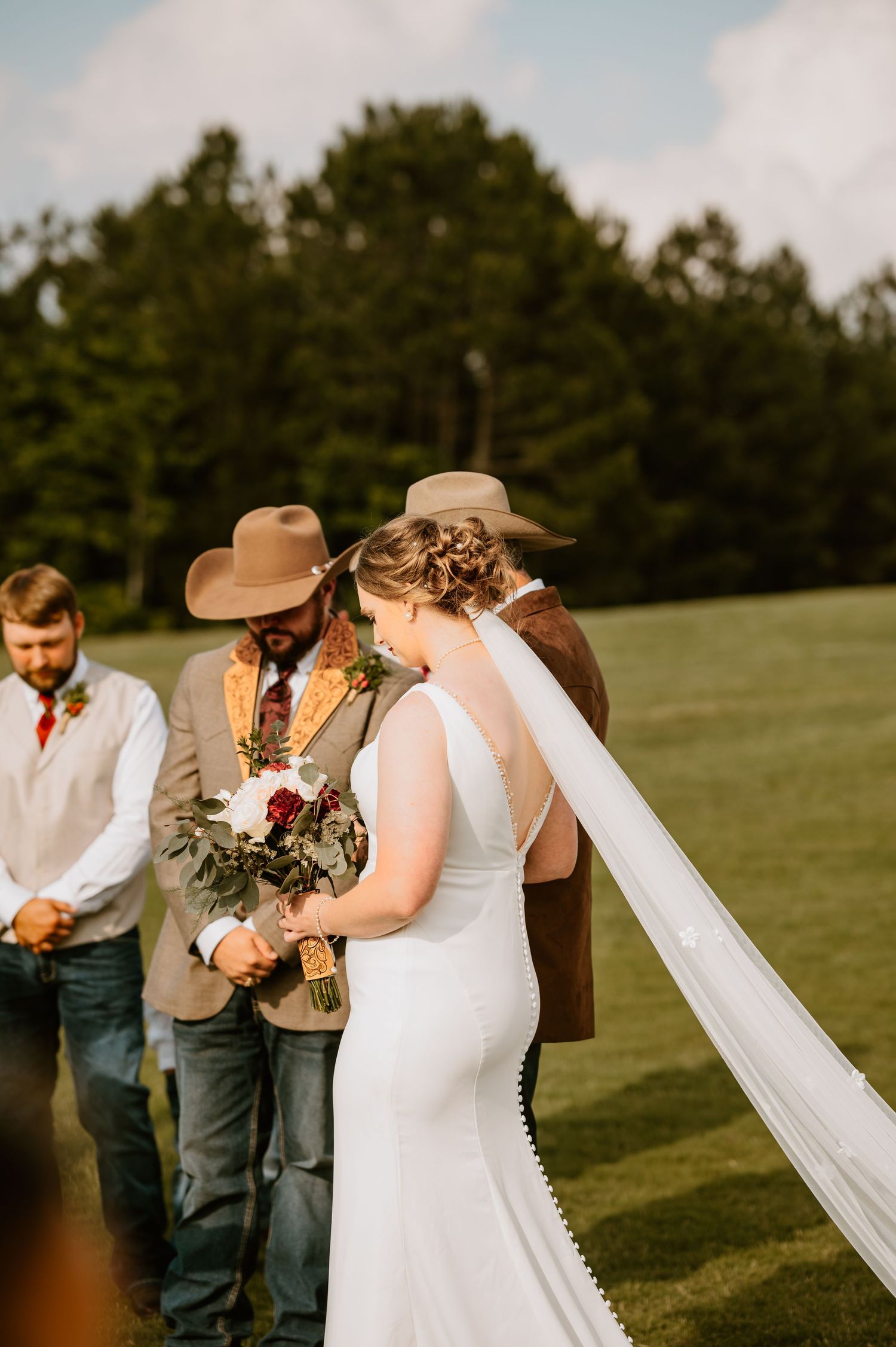 Intimate Wedding Ceremony at the Barn at Greers Ferry Wedding Venue Near a Lake in Arkansas