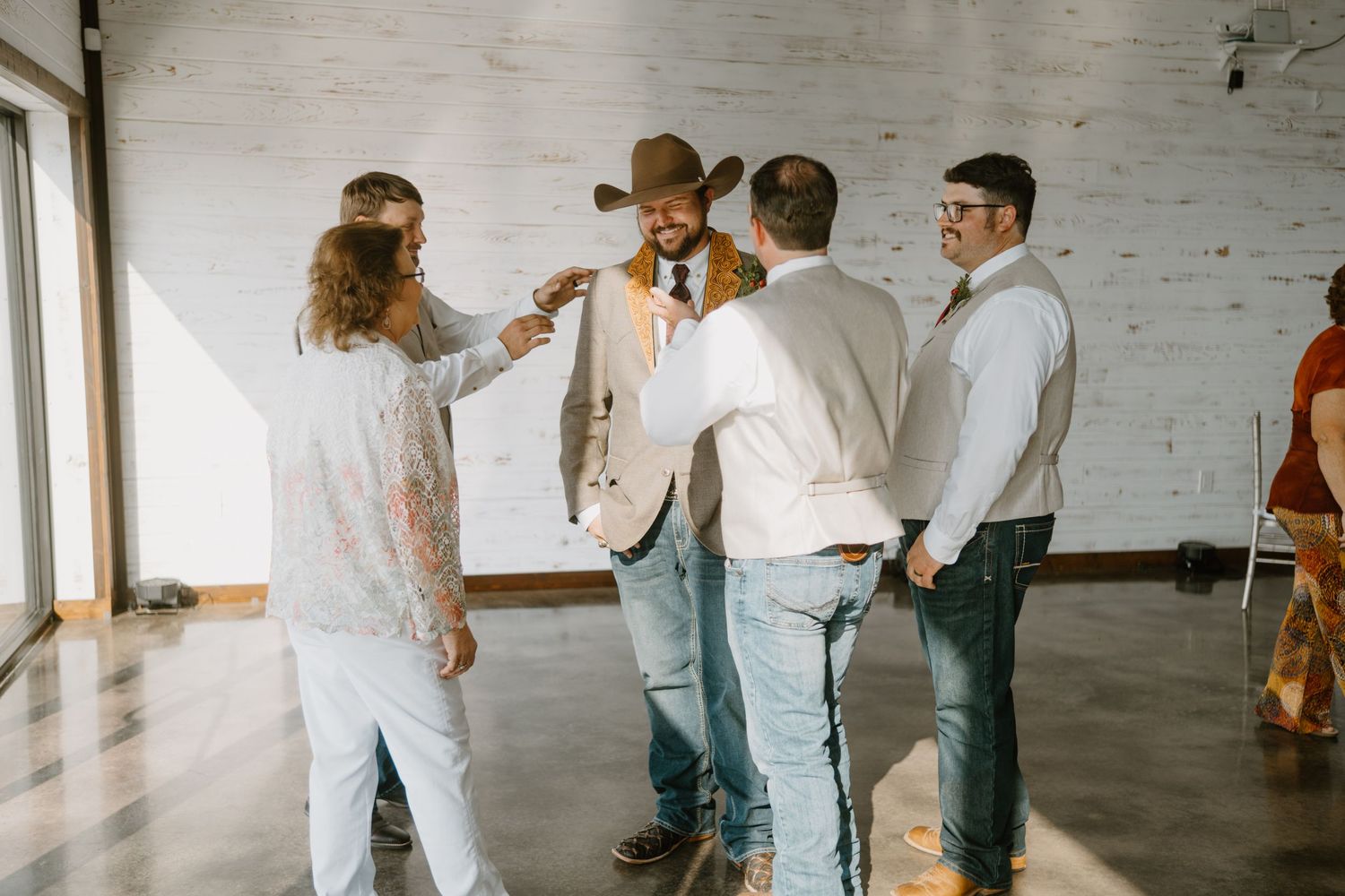 Intimate Wedding Ceremony at the Barn at Greers Ferry Wedding Venue Near a Lake in Arkansas