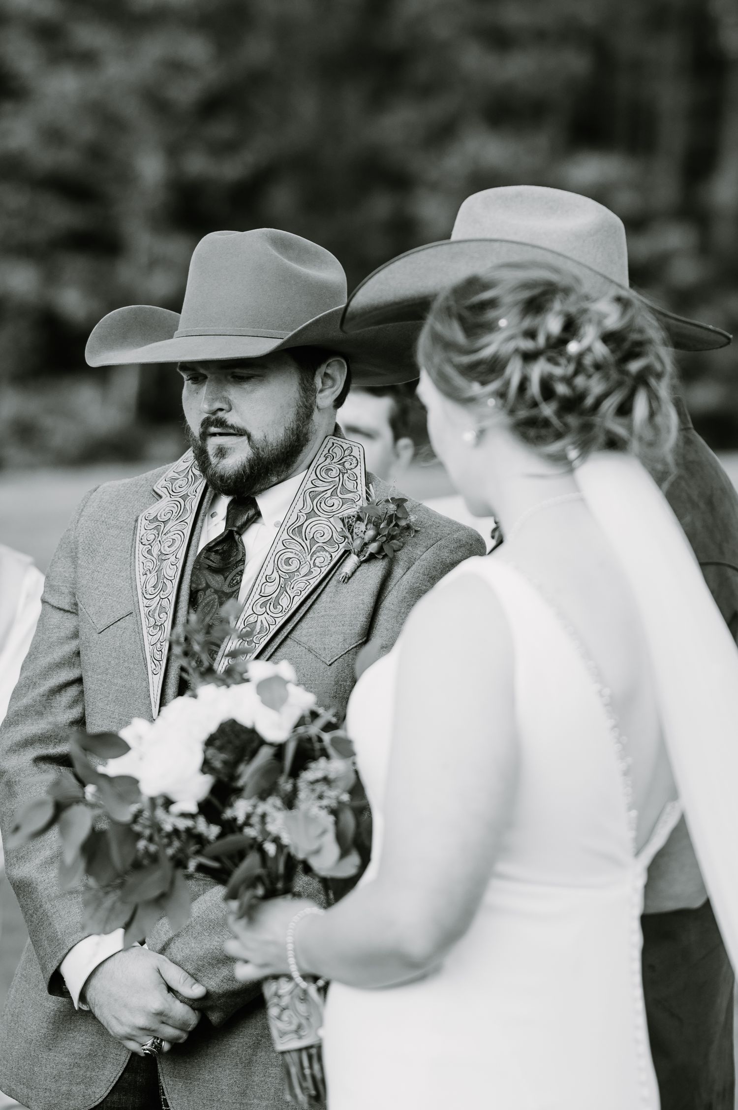 Intimate Wedding Ceremony at the Barn at Greers Ferry Wedding Venue Near a Lake in Arkansas