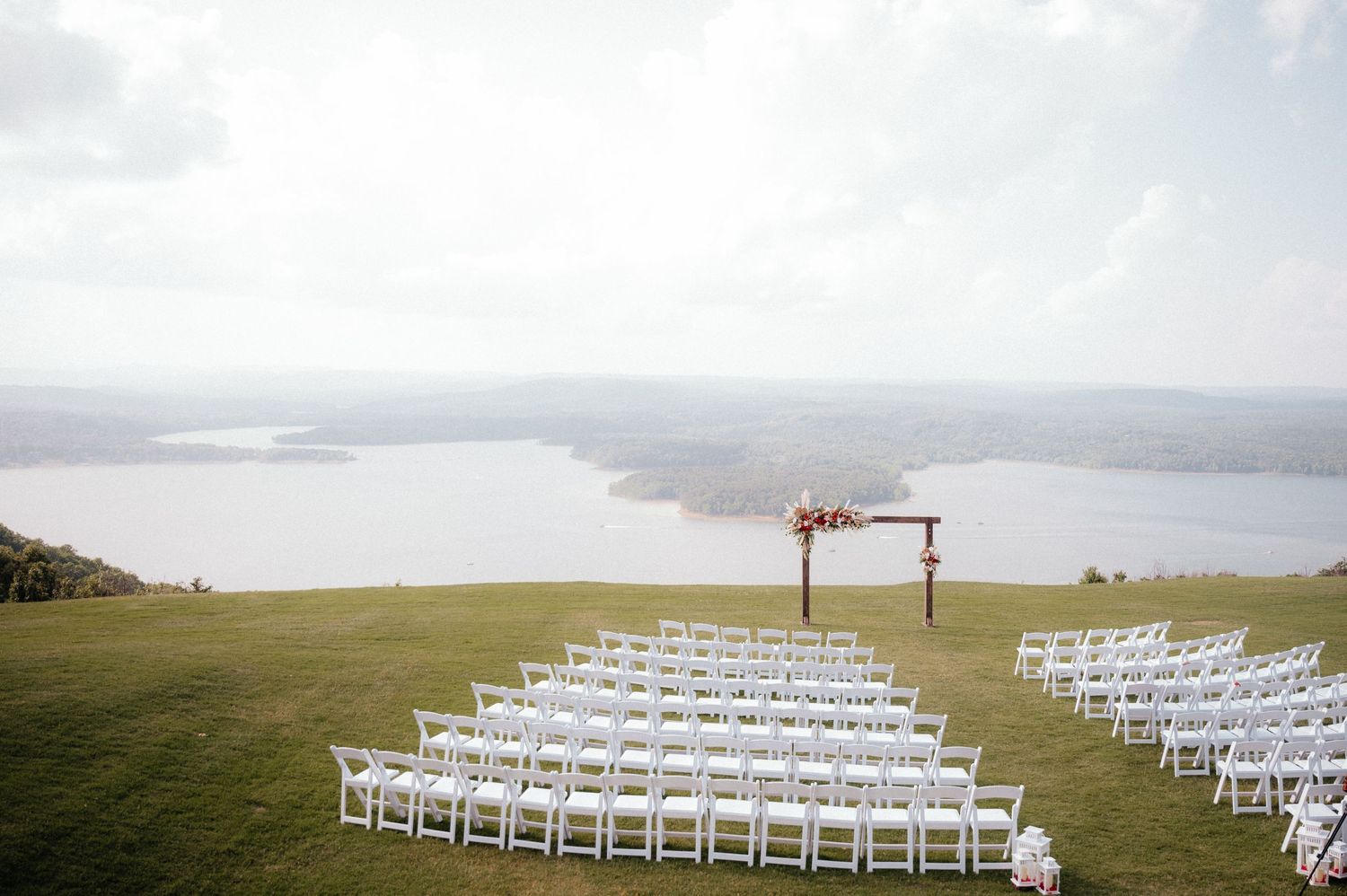 Laid-back Summer Wedding at a Lakeside Wedding Venue on a Mountain in Arkansas