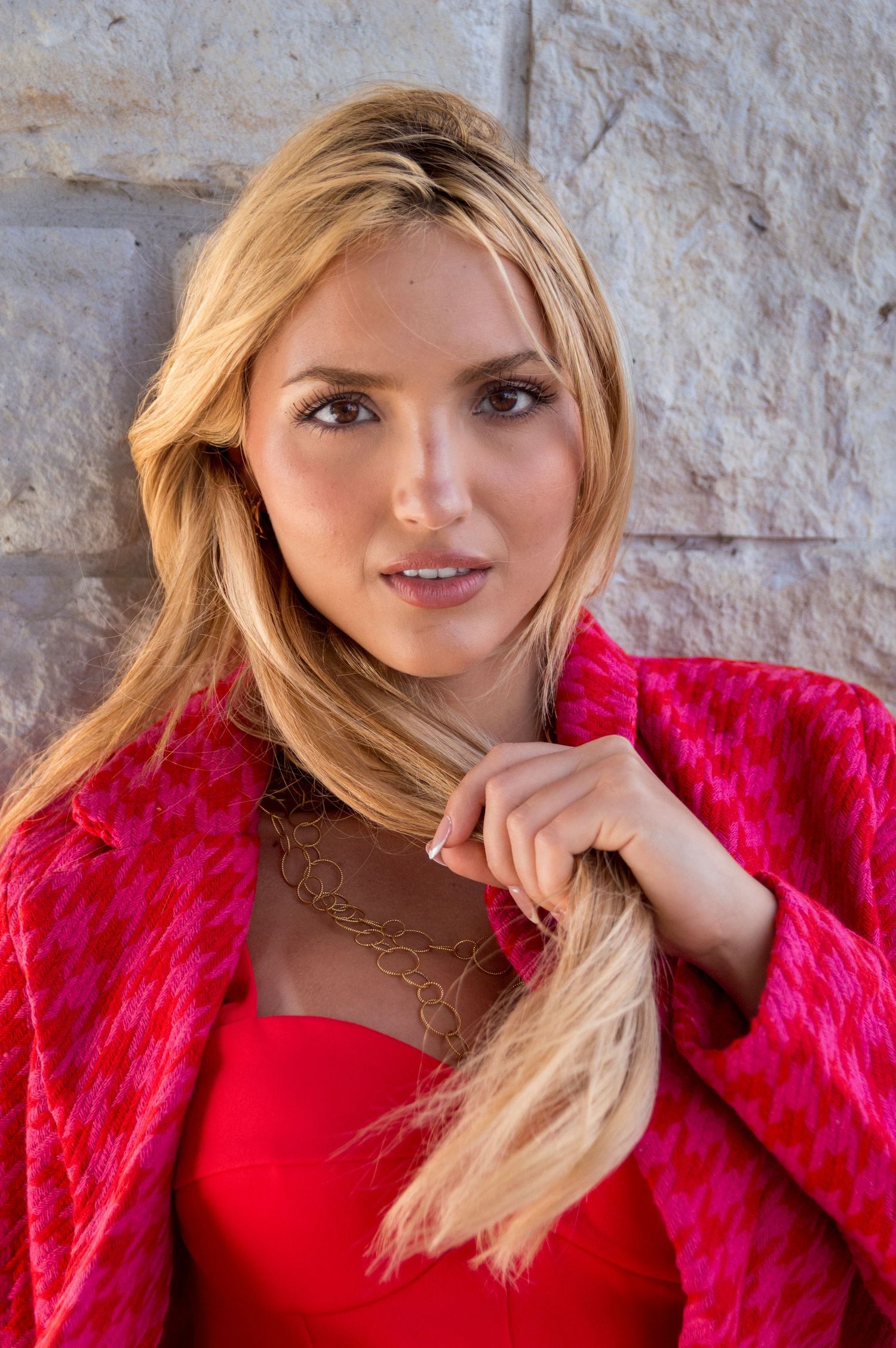 Fashion portrait shoot with female model and former Miss Teen Texas Bella Harvey in College Station, Texas