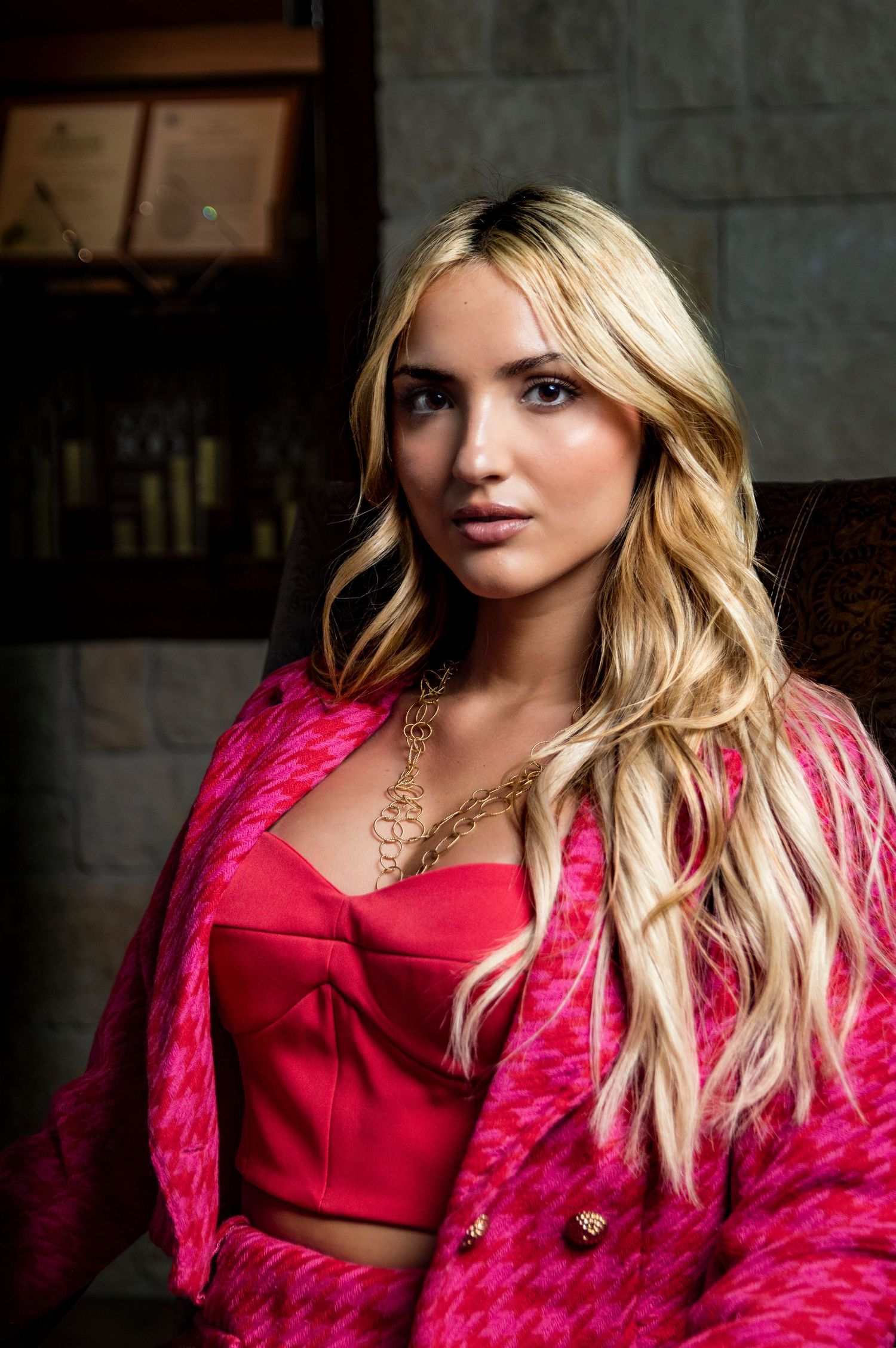 Fashion portrait shoot with female model and former Miss Teen Texas Bella Harvey in College Station, Texas