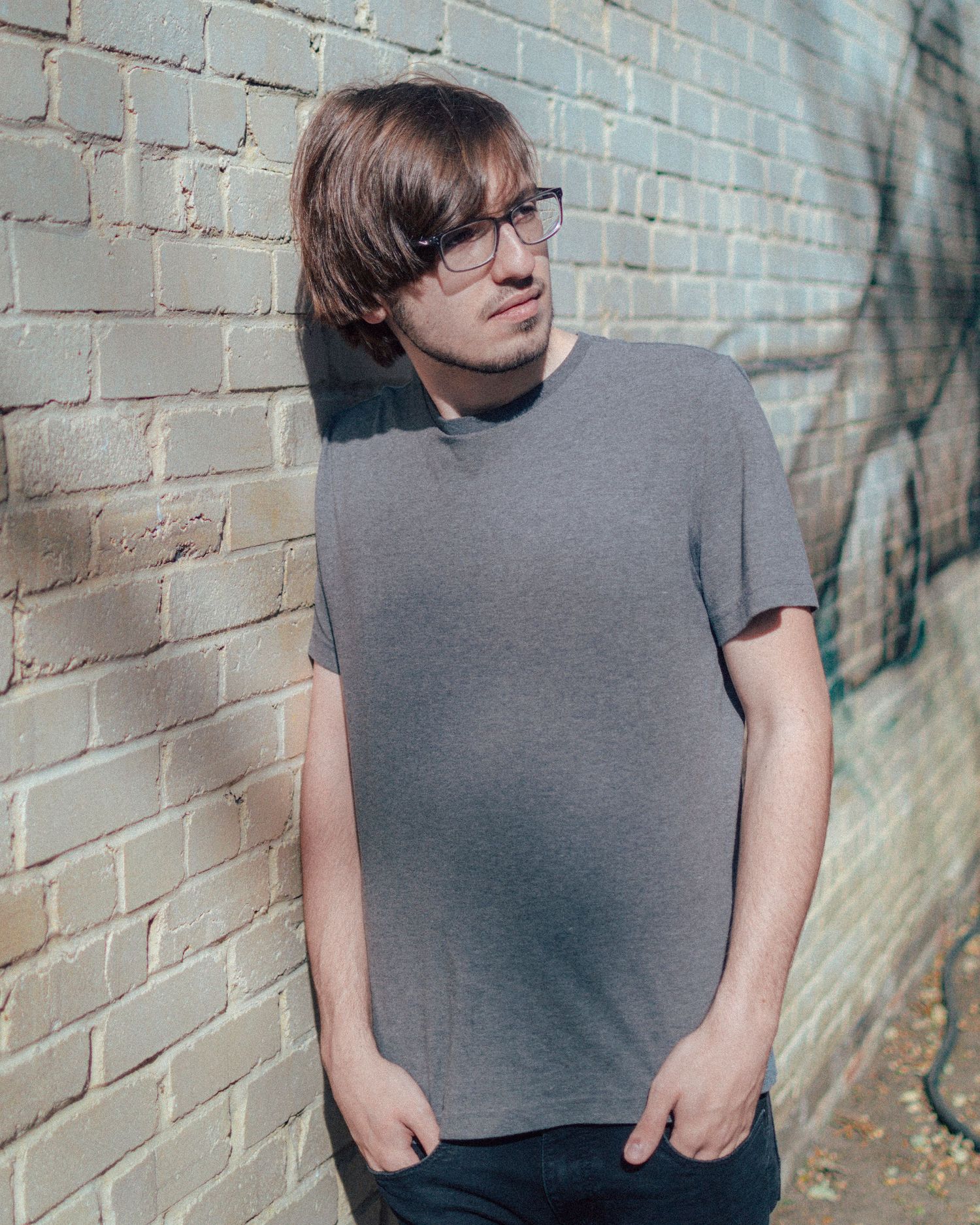 Fashion portrait shoot with male model Mason in downtown Dallas, Texas