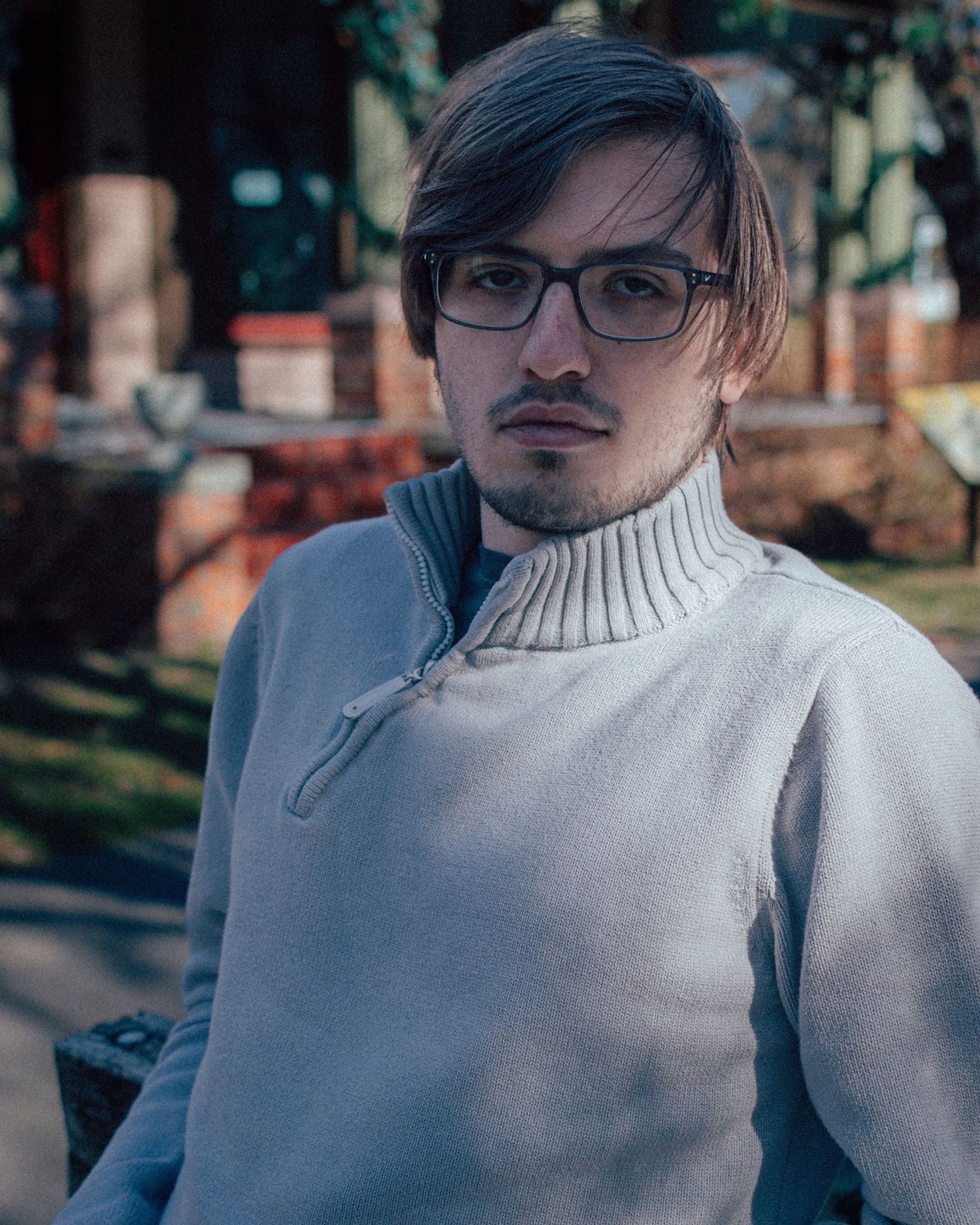 Fashion portrait shoot with male model Mason in downtown Dallas, Texas
