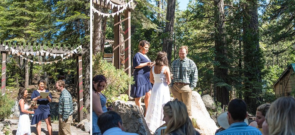 shaver lake village hotel California destination wedding ceremony
