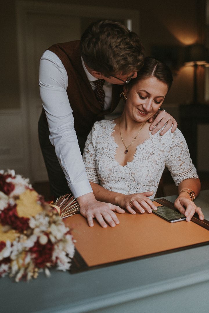 photo de mariage d'un couple