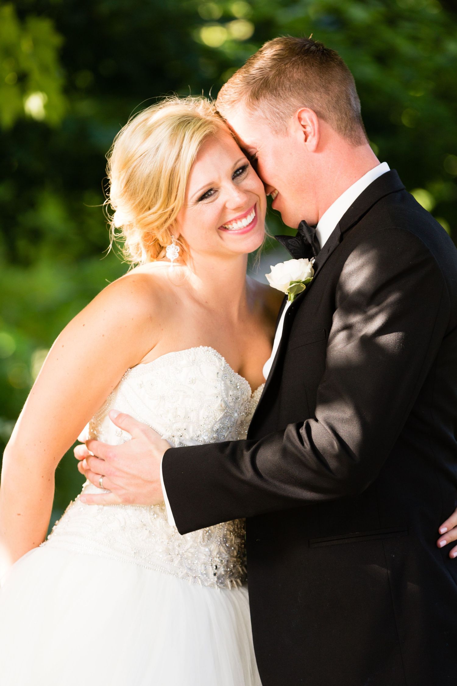 Adorable couple and wedding at The Conrad
