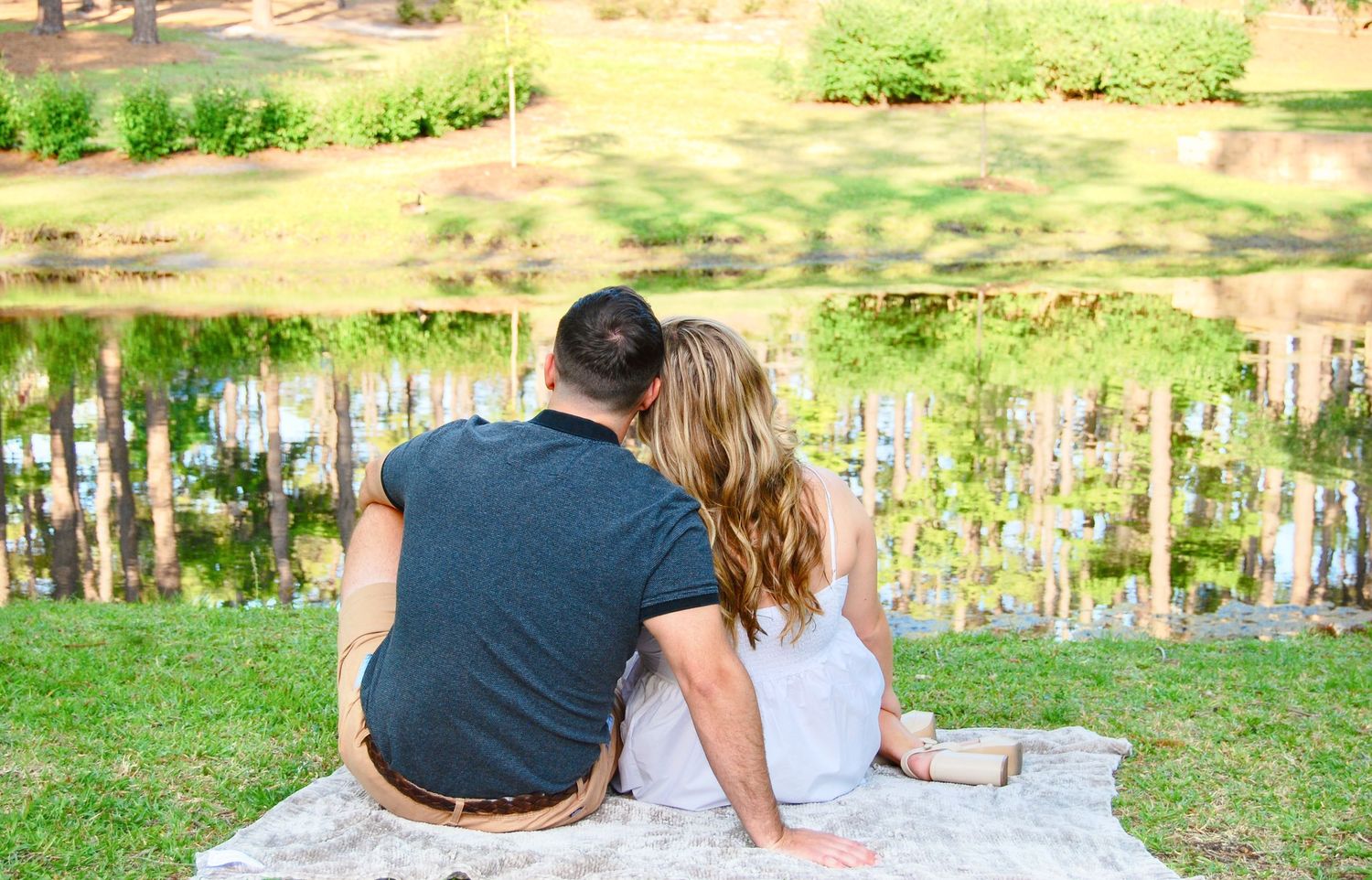 Couple session at park in Wilmington, NC