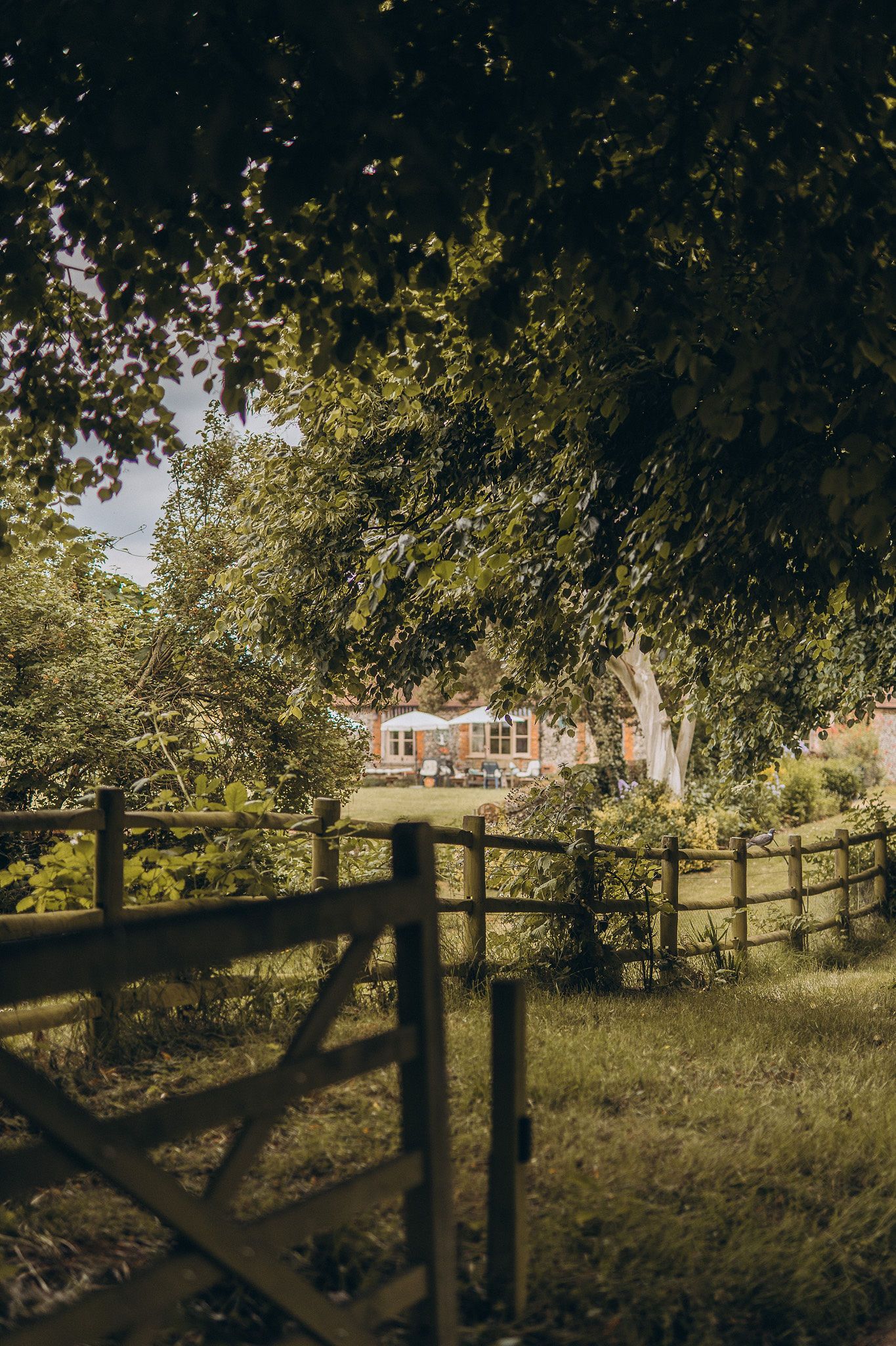 Documentary-style wedding photography of the wedding venue in London