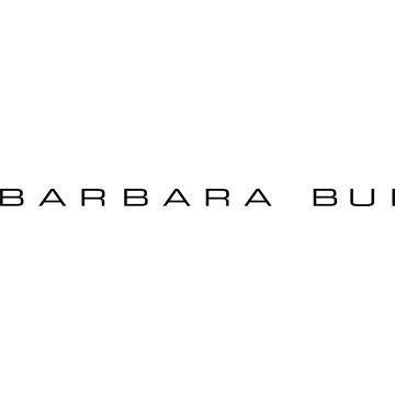 Barbara Bui luxury fashion brand wordmark in minimalist black lettering.