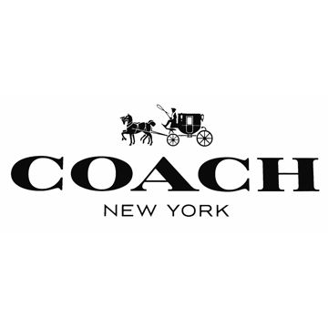 Coach New York logo featuring horse-drawn carriage silhouette above brand name.