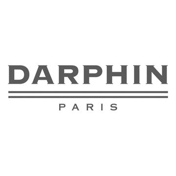 Darphin Paris skincare brand logo in modern capital letters with horizontal lines.