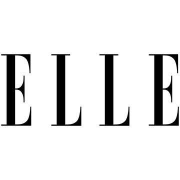 ELLE magazine logo in elegant black capital letters.