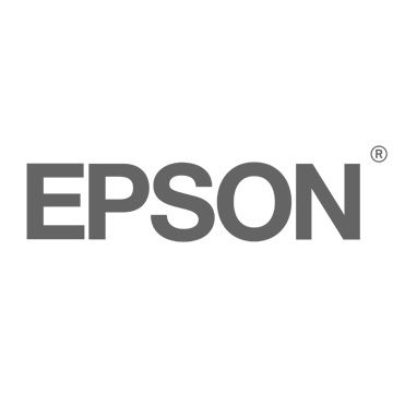 Epson company logo in gray corporate sans-serif font.