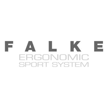 Falke Ergonomic Sport System logo in grey text with minimalist typography design.