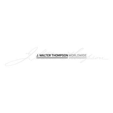 Minimalist wordmark logo for J. Walter Thompson Worldwide advertising agency.